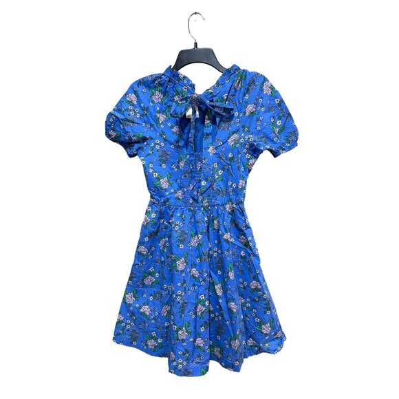J. Crew Dresses & Skirts - J. Crew Womens Floral Blue Short Sleeve Dress Size 6 New with Tags Original Pric